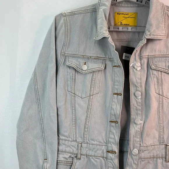 Signature 8 Women's Urban Streetwear Denim Jumpsuit Boiler Suit L Street **READ! - Picture 11 of 13